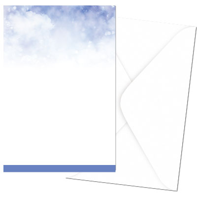 会葬礼状オリジナル専用封筒【文言なし】【sky】