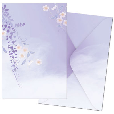 【友引SALE】会葬礼状オリジナル専用封筒【文言なし】【purple】