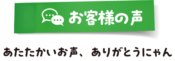 お客様の声